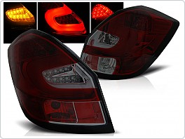 Zadní světlomety LED, Škoda Fabia 2, 2007-, červené, kouřové LDSK07
