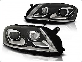 Přední světlomety, světla, lampy VW Volkswagen Passat B7 2010-, Daylight černé black LPVWK4