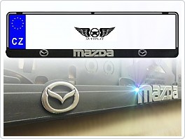 Držák SPZ, podložka pod značku s 3D logem, Mazda