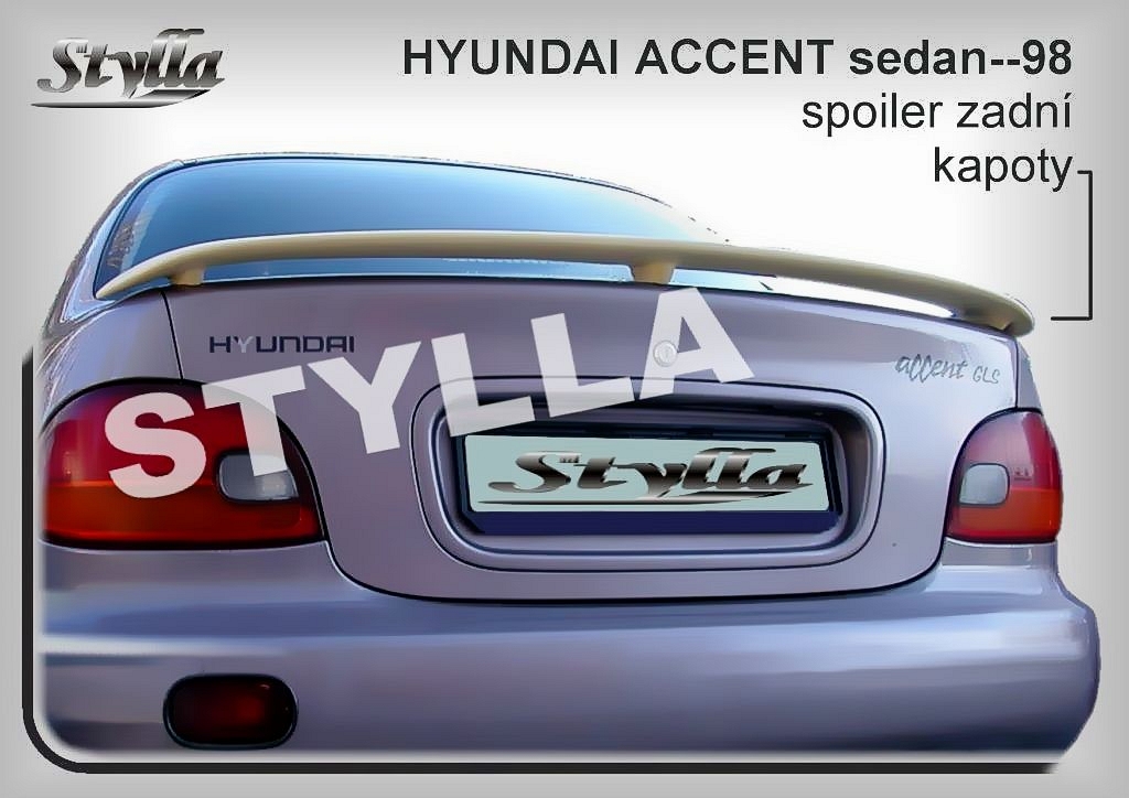 Křídlo, zadní spoiler, Hyundai Accent, 9498 sedan