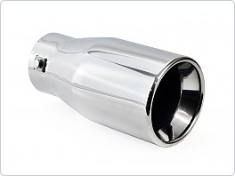 Koncovka výfuku UNI, kulatá 102mm světlý chrom