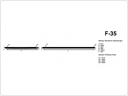 Ochranné boční lišty dveří UNI, 100+64cm
