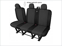 Autopotahy ARES zesílené DV3 - Split, trojsedačka sklopné opěradlo, Citroen Jumpy, Jumper