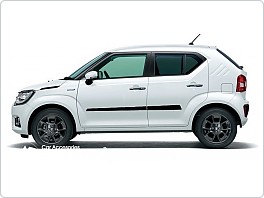Ochranné boční lišty dveří Suzuki Ignis 2016- 