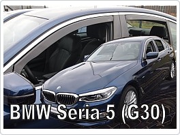 Plexi ofuky oken, deflektory, BMW 5 G30 2017- přední + zadní pro sedan