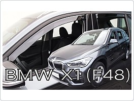 Plexi ofuky oken, deflektory, BMW X1 F48, přední + zadní