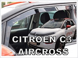 Plexi ofuky oken, deflektory, Citroen C3 Aircross 2017- přední