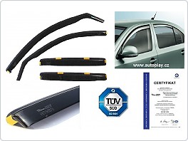 Plexi ofuky oken, deflektory, Daewoo Lanos 4.dveř. přední + zadní