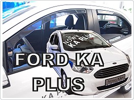 Plexi ofuky oken, deflektory, Ford Ka+ 2016- přední + zadní
