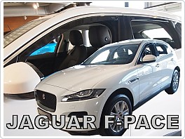 Plexi ofuky oken, deflektory, Jaguar F-Pace 2018- přední + zadní