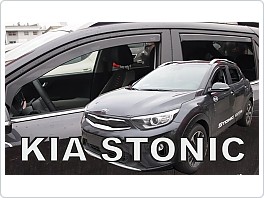 Plexi ofuky oken, deflektory, Kia Stonic 2017- přední + zadní 