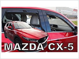 Plexi ofuky oken, deflektory, Mazda CX-5 2017- přední + zadní