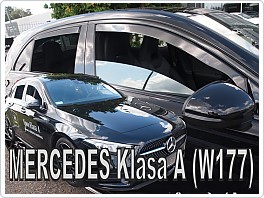 Plexi ofuky oken, deflektory, Mercedes třídy A, W177, 2018- přední + zadní