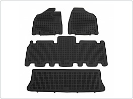 Gumové VANIČKY, autokoberce sada Kia Carnival 2006-2014 7míst