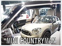 Plexi ofuky oken, deflektory, Mini Countryman 2016- přední