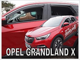 Plexi ofuky oken, deflektory, Opel Grandland X 2017- přední + zadní