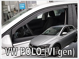 Plexi ofuky oken, deflektory, VW Polo 2017- přední