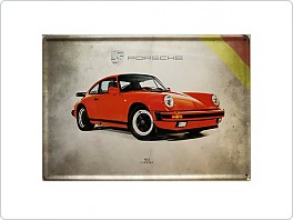 Plechová cedule Porsche 911, 20x30cm