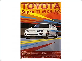 Plechová cedule Toyota Supra, 20x30cm