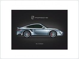 Plechová cedule Porsche 911 Turbo, 20x30cm