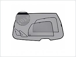 Sluneční clony, sada Škoda Kodiaq 2017- model bez roletek