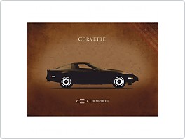 Plechová cedule Chevrolet Corvette, 20x30cm