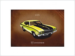 Plechová cedule Dodge GSX, 20x30cm