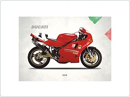Plechová cedule moto Ducati 888, 20x30cm