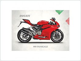 Plechová cedule moto Ducati 959 Panigale, 20x30cm