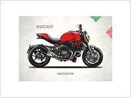 Plechová cedule moto Ducati Monster, 20x30cm
