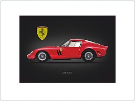 Plechová cedule Ferrari 250 GTO, 20x30cm