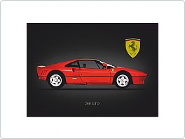 Plechová cedule Ferrari 288 GTO, 20x30cm