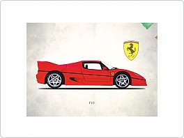Plechová cedule Ferrari F50, 20x30cm