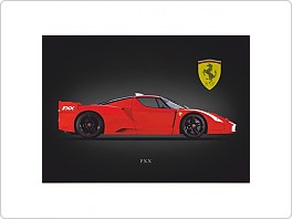 Plechová cedule Ferrari FXX, 20x30cm