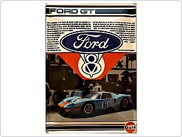 Plechová cedule Ford GT40, 20x30cm