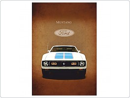 Plechová cedule Ford Mustang, 20x30cm