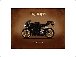 Plechová cedule moto Triumph Daytona 675, 20x30cm