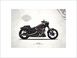 Plechová cedule, moto Harley Davidson FXSE 20x30cm
