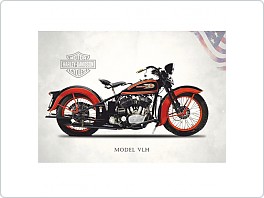 Plechová cedule, moto Harley Davidson VLH, 20x30cm