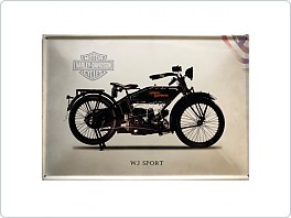 Plechová cedule, moto Harley Davidson WJ Sport, 20x30cm