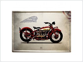 Plechová cedule moto Indian 401, 1928 , 20x30cm