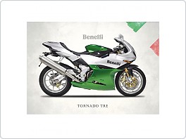 Plechová cedule moto Benelli Tornado TRE, 20x30cm