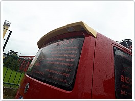 Zadní spoiler VW T6, vyklápěcí dveře