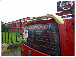 Zadní spoiler VW T6, vyklápěcí dveře