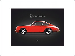 Plechová cedule, Porsche 911, 20x30cm
