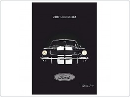 Plechová cedule, Ford Shelby GT350 Fastback, 20x30cm