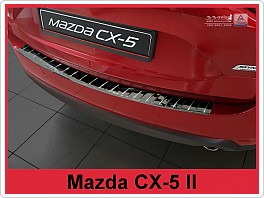Kryt zadního nárazníku, NEREZ AVISA, MAZDA CX-5 2017- (TMAVÁ, LESK)
