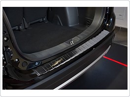 Kryt zadního nárazníku, NEREZ AVISA, MITSUBISHI OUTLANDER 2012-2015 (TMAVÁ, MATNÁ)