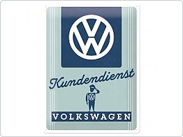 Plechová cedule VW Kundendienst, 30x40cm