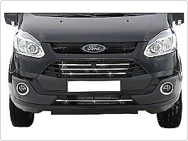 Nerez lišty žeber předního nárazníku Ford Transit Custom, 2013-